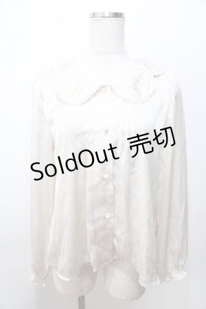 画像: Fi.n.t / 刺繍スカラップ襟ブラウス F 生成り Y-25-09-07-055-CA-BL-SZ-ZY
