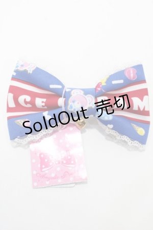 画像: Angelic Pretty / Ice Cream Parlorバレッタ  青 Y-25-09-07-002-AP-AC-SZ-ZS