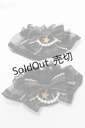画像: Angelic Pretty / Pearlオーガンジーお袖とめ  黒 Y-25-09-07-003-AP-ZA-HR-ZY
