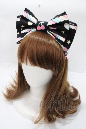 画像: Angelic Pretty / Sugary Carnivalカチューシャ  黒 Y-25-09-07-025-AP-AC-SZ-ZY