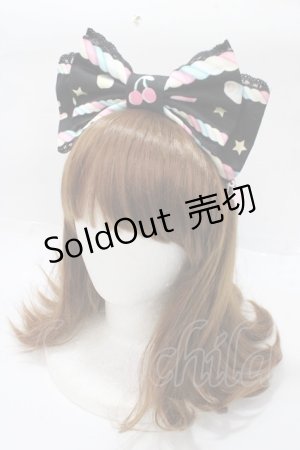 画像: Angelic Pretty / Sugary Carnivalカチューシャ  黒 Y-25-09-07-025-AP-AC-SZ-ZY
