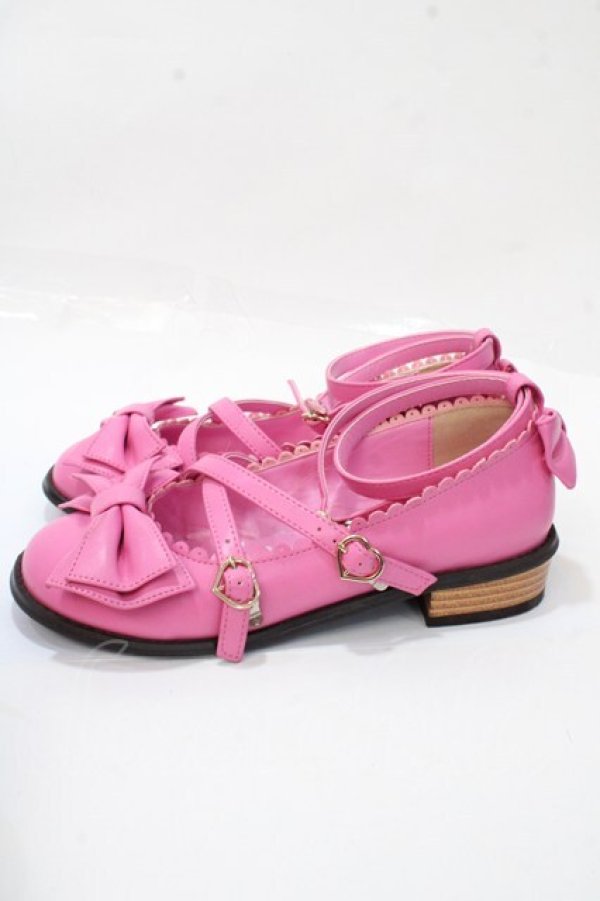 画像2: Angelic Pretty / Tea Party Shoes S ダークピンク Y-25-09-07-026-AP-SH-SZ-ZY (2)