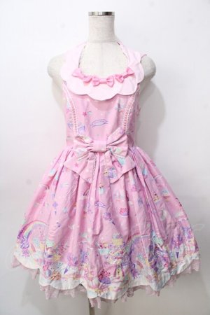 画像: Angelic Pretty / MilkyPlanetジャンパースカート  ピンク Y-25-09-07-029-AP-OP-SZ-ZY