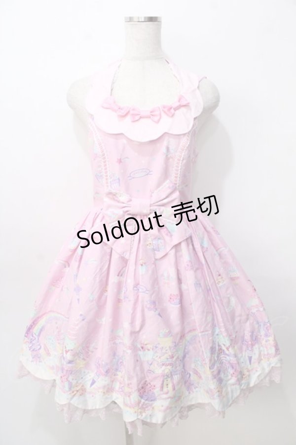 画像1: Angelic Pretty / MilkyPlanetジャンパースカート  ピンク Y-25-09-07-029-AP-OP-SZ-ZY (1)