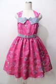 画像1: Angelic Pretty / Neon Star Diner SpecialジャンパースカートSet  ダークピンク Y-25-09-07-031-AP-OP-SZ-ZY (1)
