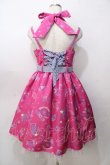 画像2: Angelic Pretty / Neon Star Diner SpecialジャンパースカートSet  ダークピンク Y-25-09-07-031-AP-OP-SZ-ZY (2)