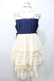 画像2: Doll Paradise / 燕刺繍中華ワンピース 1 紺 Y-25-09-11-039-LO-OP-SZ-ZY (2)