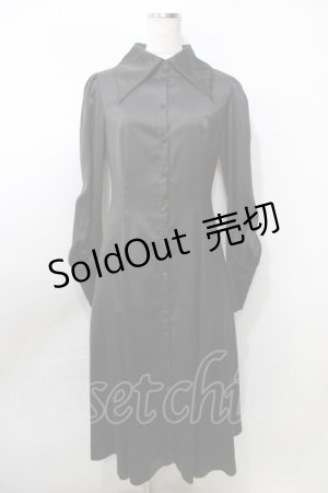 画像: ATELIER PIERROT / “Narcissus” ロングワンピース  黒 Y-25-09-11-050-EL-OP-SZ-ZY