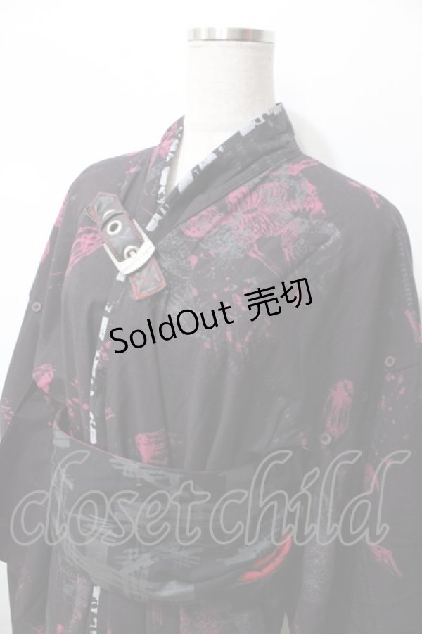 画像3: h.ANARCHY / 髑髏pt浴衣  黒 Y-25-09-11-051-HN-OP-SZ-ZY (3)