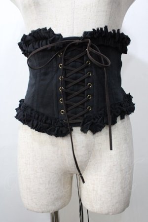 画像: ATELIER PIERROT / Decay Gauze Corset  黒 Y-25-09-11-057-EL-TO-AS-ZY