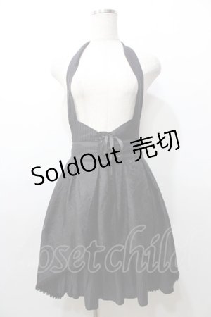 画像: MR corset / ジャガードホルタースカート  黒 Y-25-09-11-061-PU-SK-SZ-ZY