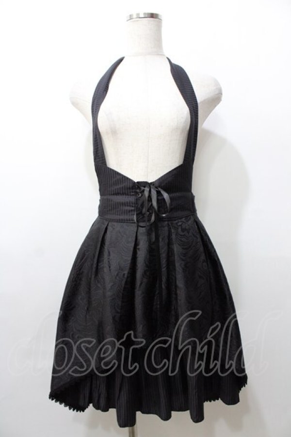 画像1: MR corset / ジャガードホルタースカート  黒 Y-25-09-11-061-PU-SK-SZ-ZY (1)
