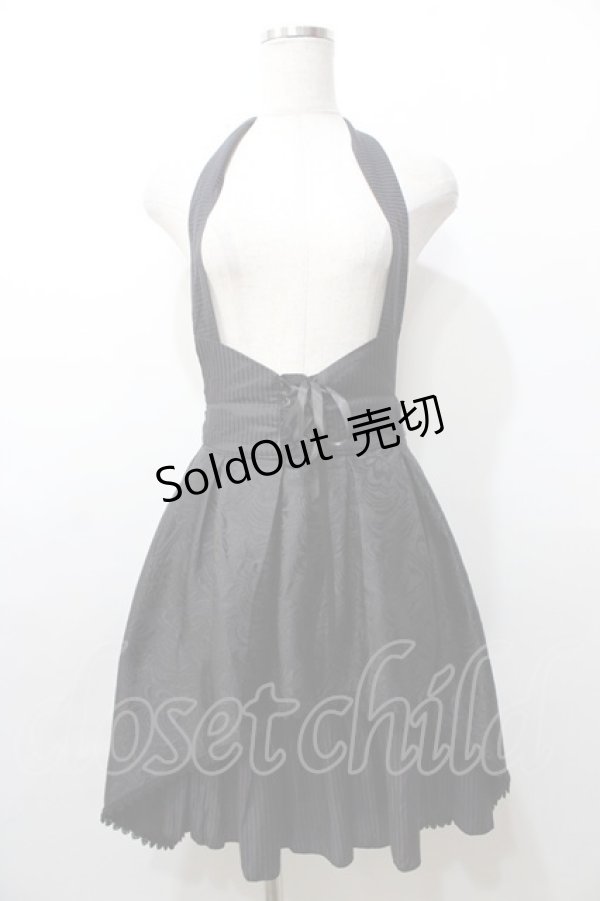 画像1: MR corset / ジャガードホルタースカート  黒 Y-25-09-11-061-PU-SK-SZ-ZY (1)