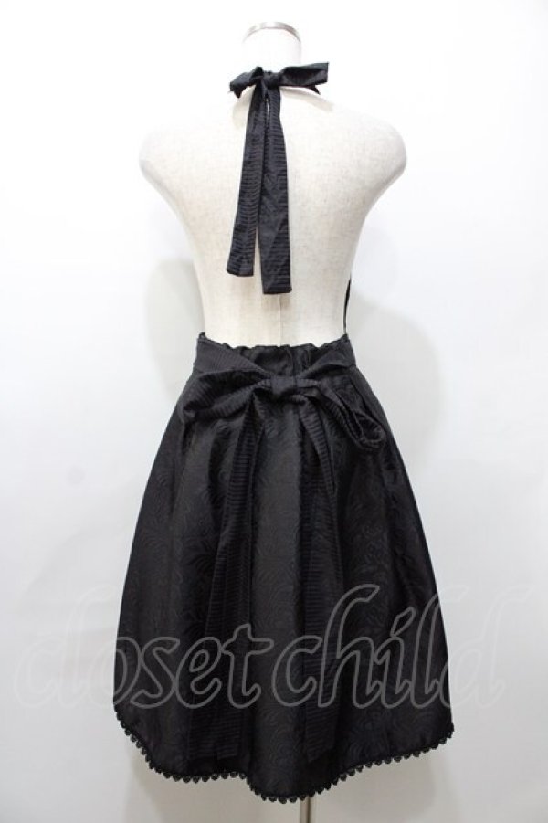 画像2: MR corset / ジャガードホルタースカート  黒 Y-25-09-11-061-PU-SK-SZ-ZY (2)