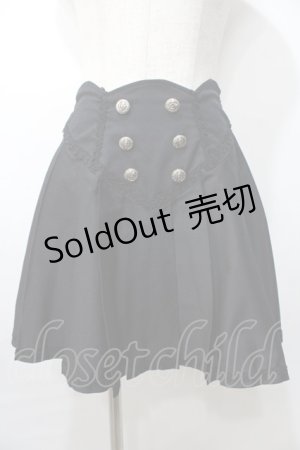 画像: MA / ネコミミ騎士団メタル・ブレード・スカート弐  黒 Y-25-09-11-064-PU-SK-SZ-ZY