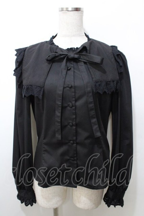 画像1: Sheglit / Aliciaレースブラウス  黒 Y-25-09-11-008-EL-BL-SZ-ZY (1)