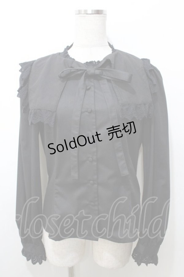 画像1: Sheglit / Aliciaレースブラウス  黒 Y-25-09-11-008-EL-BL-SZ-ZY (1)