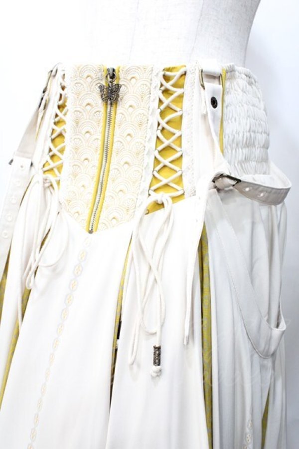 画像3: Ozz oneste / 蝶舞秋園袴スカート  イエロー Y-25-09-11-072-OO-PA-SZ-ZY (3)