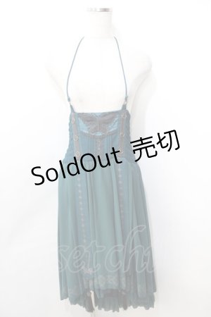 画像: Ozz oneste / 2way バッスルロングワンピース  グリーン Y-25-09-11-076-OO-SK-SZ-ZY