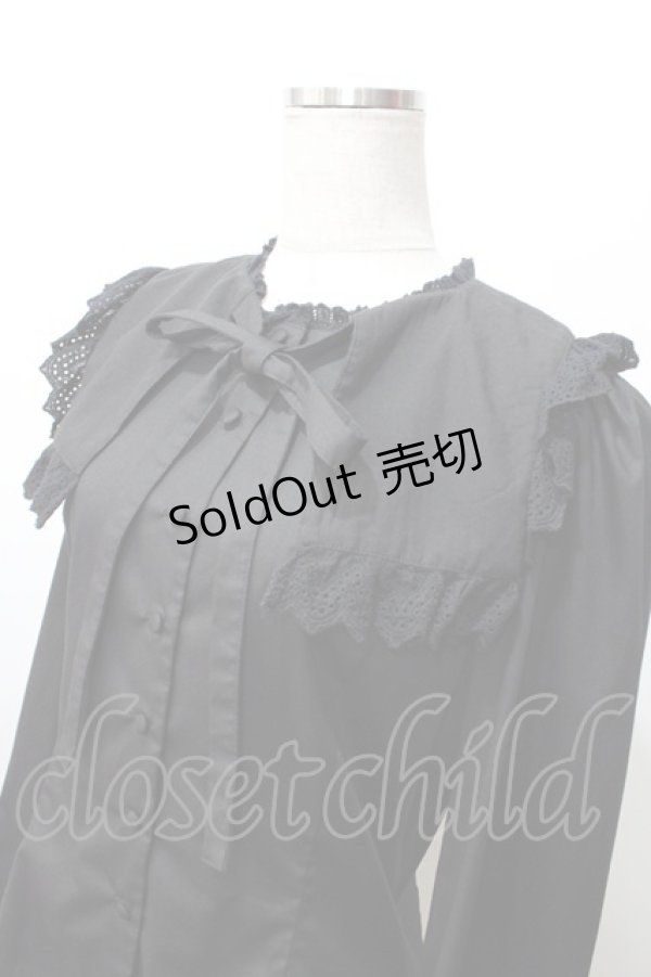 画像3: Sheglit / Aliciaレースブラウス  黒 Y-25-09-11-008-EL-BL-SZ-ZY (3)