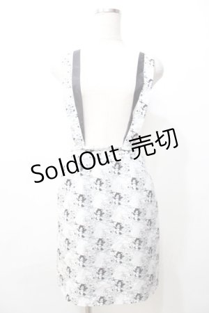 画像: MILK / チャイルドプレイスカート  ホワイト×ブラック Y-25-09-11-085-ML-SK-SZ-ZY