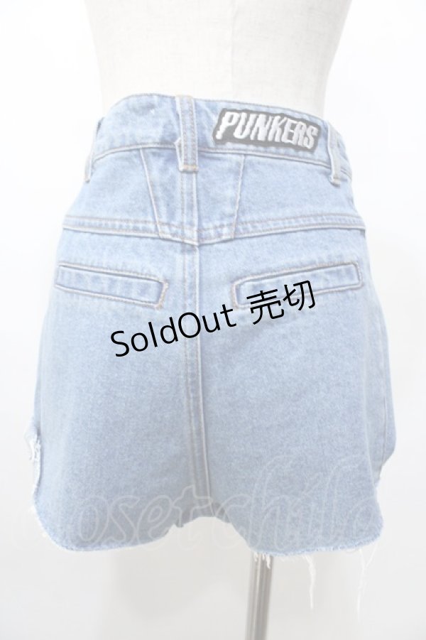 画像2: GLAD NEWS / スタッズ付きショートデニムパンツ  デニム Y-25-09-11-107-GL-PA-SZ-ZY (2)