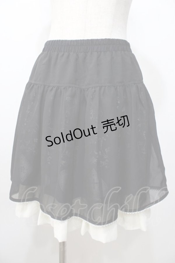 画像1: PUTUMAYO /トランプシフォンスカート  黒 Y-25-09-11-111-PT-OP-AS-ZY (1)