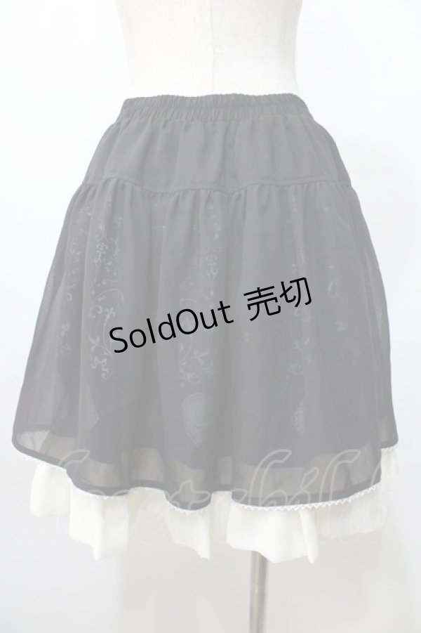 画像2: PUTUMAYO /トランプシフォンスカート  黒 Y-25-09-11-111-PT-OP-AS-ZY (2)