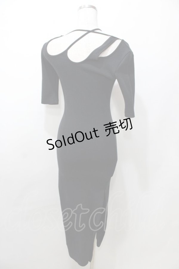 画像2: Melt the lady / オープンネックドレス F ブラック Y-25-09-11-021-PU-OP-SZ-ZY (2)