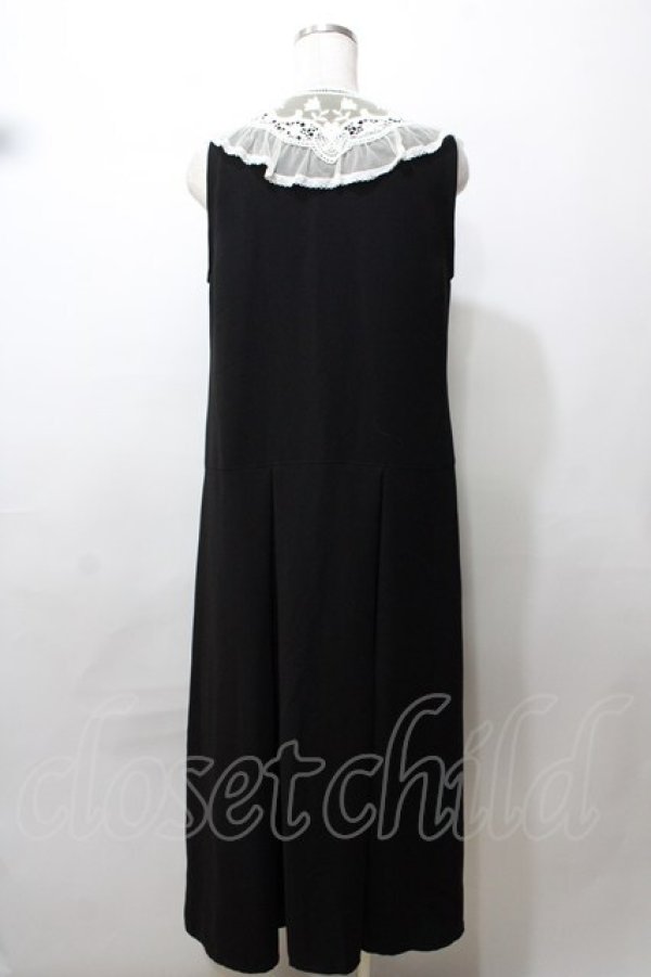 画像2: SERAPHIM / モチーフレースのジャンパースカート  黒 Y-25-09-11-022-LO-OP-SZ-ZY (2)