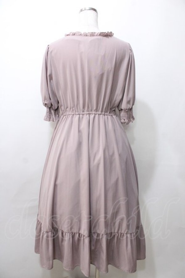 画像2: m petit by misako / AMレースアップワンピース L 中桃 Y-25-09-11-025-LO-OP-SZ-ZT105 (2)