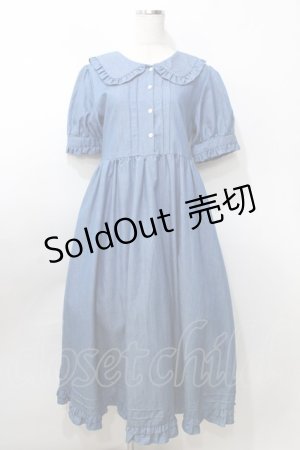 画像: 【SALE】Favorite / デニムワンピース  ブルー Y-25-09-11-027-LO-OP-AS-ZT016