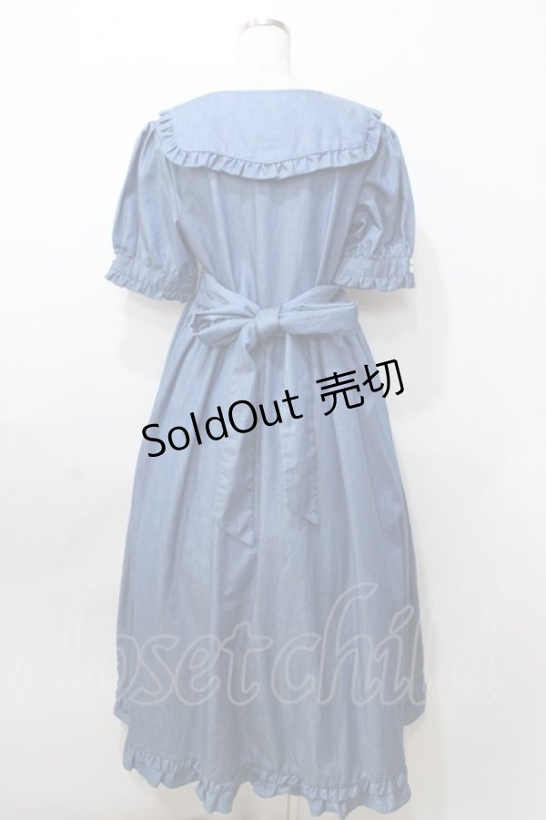 画像2: 【SALE】Favorite / デニムワンピース  ブルー Y-25-09-11-027-LO-OP-AS-ZT016 (2)