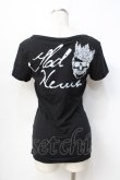 画像2: GLAD NEWS / スカルpt Tシャツ R 黒 Y-25-09-13-032-GL-TO-SZ-ZY (2)