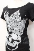 画像3: GLAD NEWS / スカルpt Tシャツ R 黒 Y-25-09-13-032-GL-TO-SZ-ZY (3)