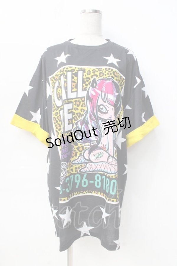 画像1: 【SALE】HYPER CORE / CALL ME Tシャツ F 黒 Y-25-09-13-033-PU-TO-SZ-ZT233 (1)