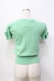 画像3: Emily Temple cute / リボン付半袖ニットカーディガン M ミント Y-25-09-13-034-ET-TO-SZ-ZT510 (3)