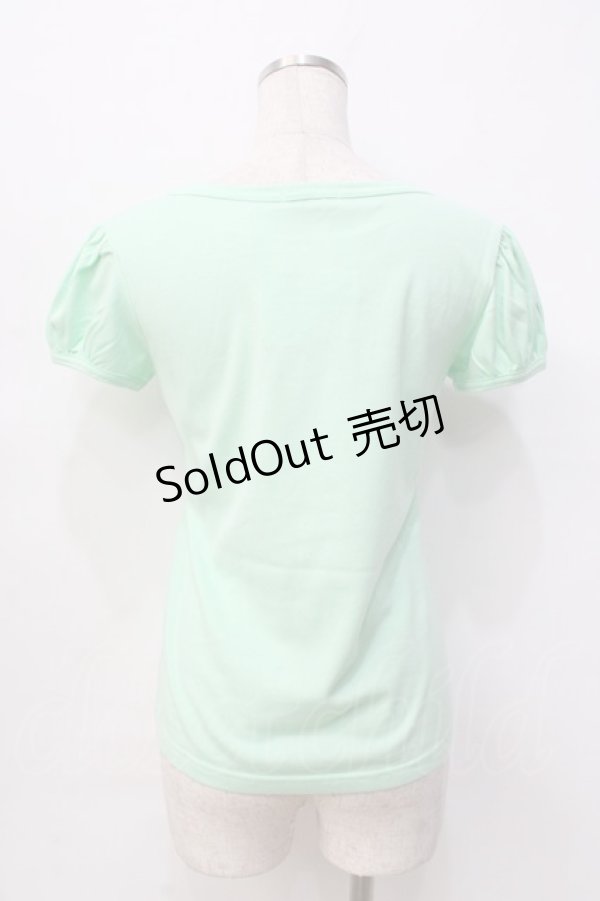 画像3: MILK / シルエットパフトップス  メロン×ブラックプリント Y-25-09-13-035-ML-TO-SZ-ZY (3)