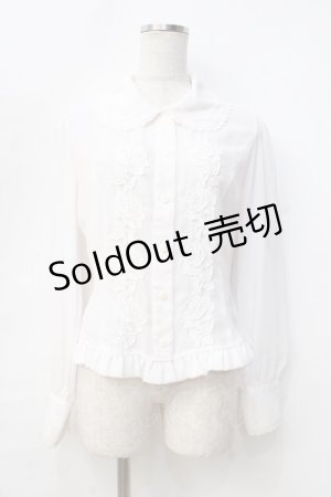 画像: Innocent World / ツインローズブラウス M ベージュ Y-25-09-13-004-IW-BL-SZ-ZY