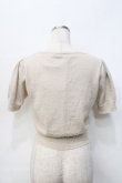 画像3: Emily Temple cute / ハートロゴ刺繍 ラメニットパフカーディガン  ベージュ Y-25-09-13-039-ET-TO-SZ-ZT512 (3)