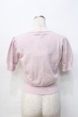 画像3: Emily Temple cute / ハートロゴ刺繍 ラメニットパフカーディガン  ピンク Y-25-09-13-040-ET-TO-SZ-ZT512 (3)