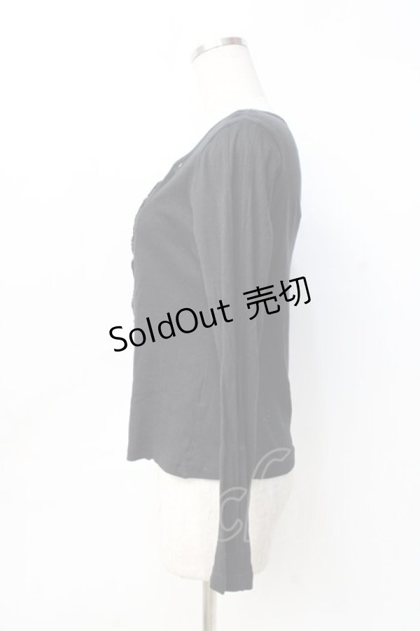 画像2: BPN / フロントレースカットソー M 黒 Y-25-09-13-043-GO-TO-SZ-ZY (2)