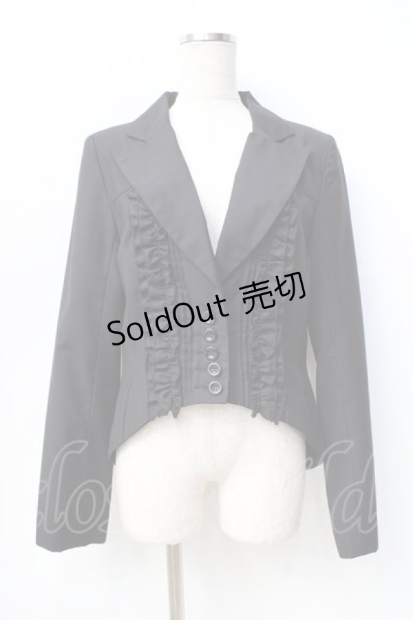 画像1: BPN / フリルハート襟ジャケット M 黒 Y-25-09-13-044-GO-JA-SZ-ZY (1)