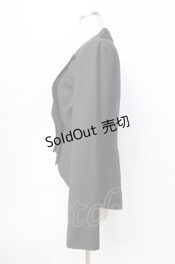 画像2: BPN / フリルハート襟ジャケット M 黒 Y-25-09-13-044-GO-JA-SZ-ZY (2)