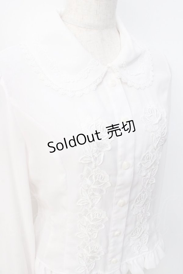 画像4: Innocent World / ツインローズブラウス M ベージュ Y-25-09-13-004-IW-BL-SZ-ZY (4)