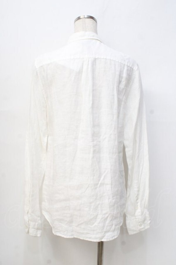 画像3: GOSTAR DE FUGA / リネンシャツ 44 白 Y-25-09-13-005-PU-TO-SZ-ZY (3)