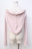 画像3: lilLilly / オフショルレースフーディトップス F ピンク Y-25-09-13-054-LO-TO-SZ-ZY (3)