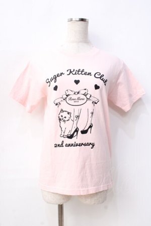 画像: Rose Marie seoir / Sugar Kitten ClubTシャツ 160 ピンク Y-25-09-13-058-EL-TO-SZ-ZY