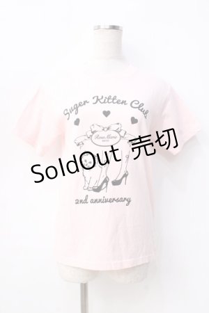 画像: Rose Marie seoir / Sugar Kitten ClubTシャツ 160 ピンク Y-25-09-13-058-EL-TO-SZ-ZT512
