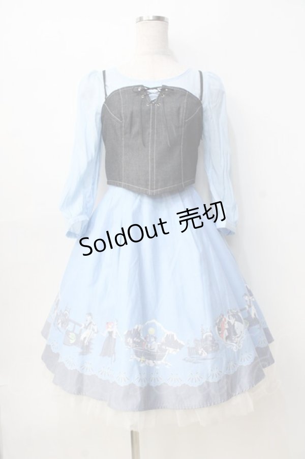 画像1: 【SALE】Secret Honey / キス・ザ・ガール ワンピース(アリエルver.) 2 ブルー Y-25-09-13-060-CA-OP-SZ-ZT390 (1)